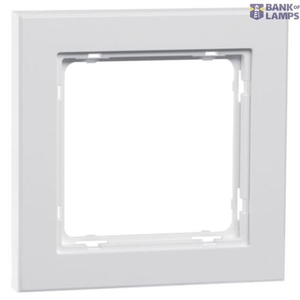 KNX frame, plastic white image 1