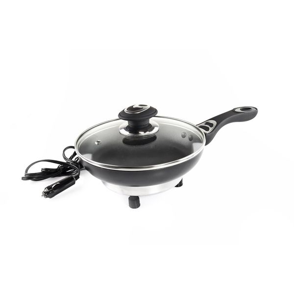 Electric frying Pan for car 20cm x 4cm 150W 12V image 1