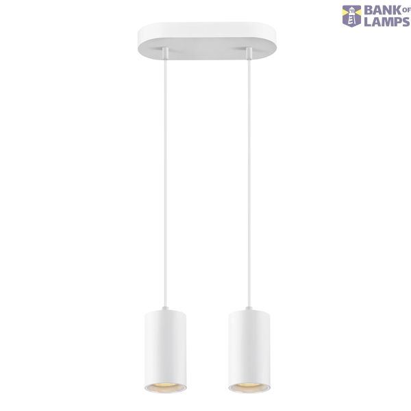 ASTO TUBE, pendant light, GU10, pendant length 250 cm, 2x max. 10 W, white image 1