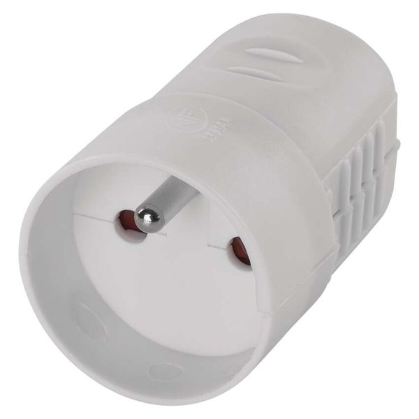 Socket for extension cord- white image 1