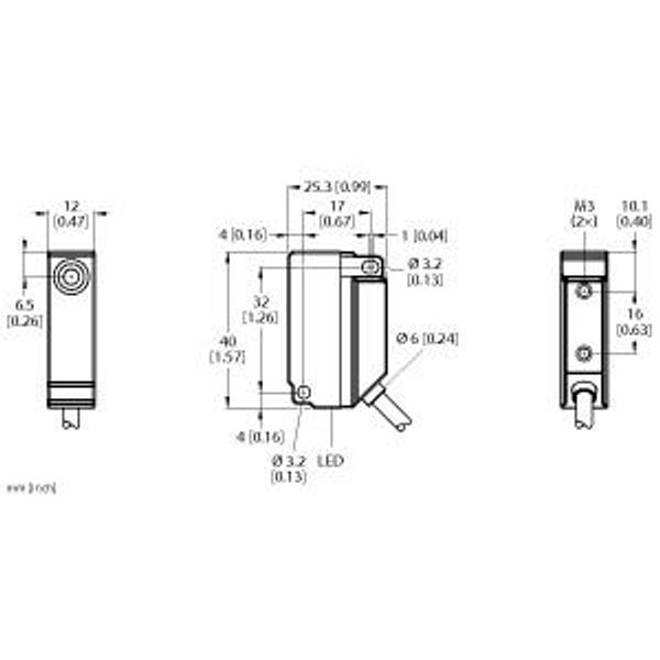 Inductive Sensor With Extended Switching Distance   BI5U-Q12-AN6X2 image 1