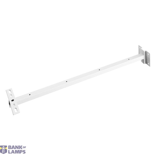 Wall bracket for Outdoor Beam & MILOX floodlight,white,80cm image 2