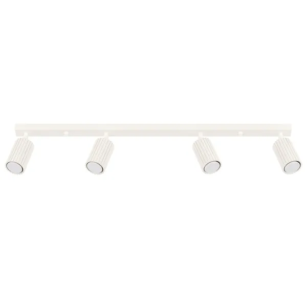 CEILING STRIP WITH ELEGANT BEIGE SPOTLIGHTS 4XGU10 CARBON SERIES image 1