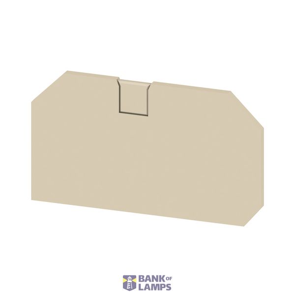 End plate for terminals, dark beige, Height: 62.8 mm, Width: 2.2 mm, V image 1
