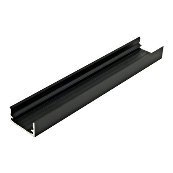 Aluminium profile TBF L-2000mm W-25mm H-12,5mm black image 1