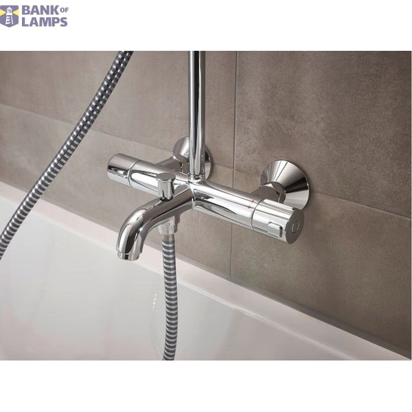 Vernis Blend 200 1 jet shower system with bath thermostat, chrome image 2