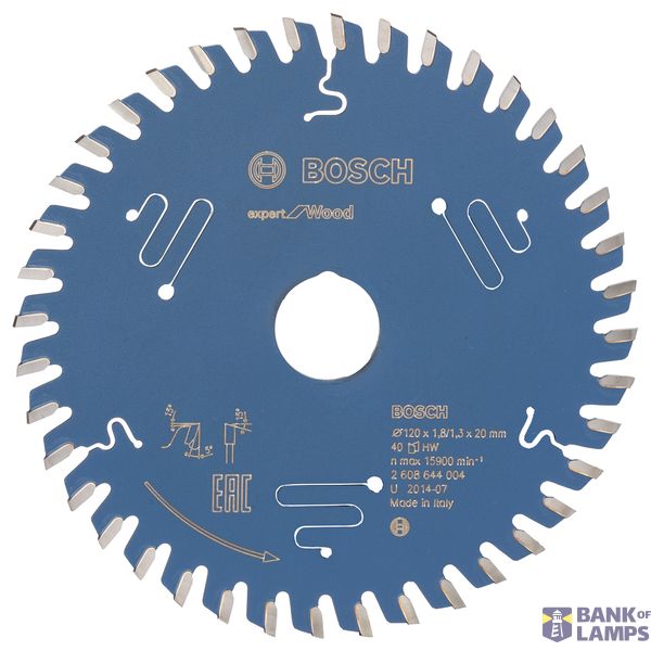 Circular saw blade Expert for Wood 120 x 20 x 1,8 mm, 40 image 1