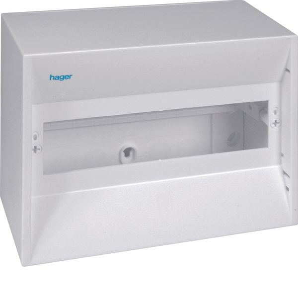 Mini-enclosure, gamma, 10 module, protect. class IP30, 1xPE image 1