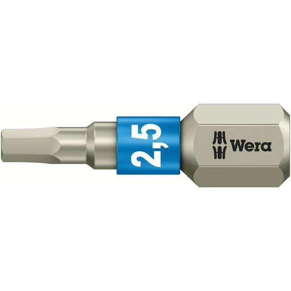 3840/1 TS Zeskant Bits, RVS, 2.5 x 25 mm image 1