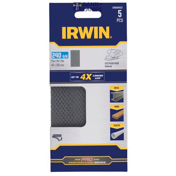 5x 240g MESH,1/3 SHEET,93x190,Velcro image 2