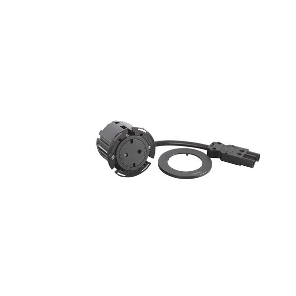 DISQ 60 1 SOCKET SCH BLACK WITH WIELAND CORD 0,5M image 1