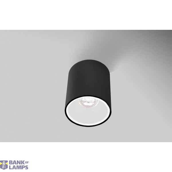 PLAFONIERA LED ESSENZA ROUND NERA/BIANC image 1