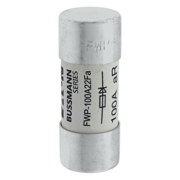 FWP high speed fuse, 700 Vac (IEC), 700 Vdc (UL), 100A, 200 kAIC at 300 Vdc, 50 kAIC at 300 Vdc, Non Indicating image 13
