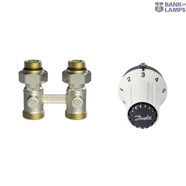 Sensor set, Contents of set: 2-elements, RAS-CK, M30x1.5, RLV-KB, 0.5", Straight image 1