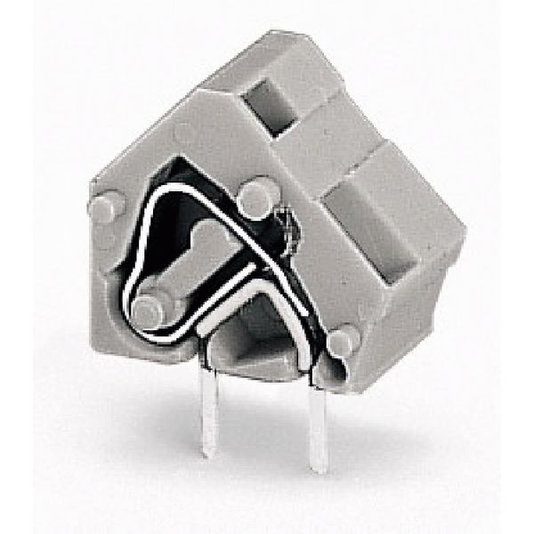 Stackable PCB terminal block 2.5 mm² Pin spacing 10/10.16 mm dark gray image 1