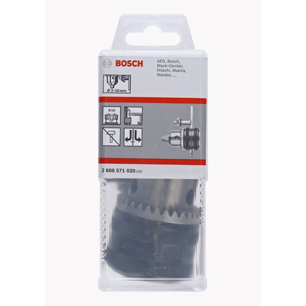 Keyed chucks up to 16 mm 3 – 16 mm, B-16 image 1