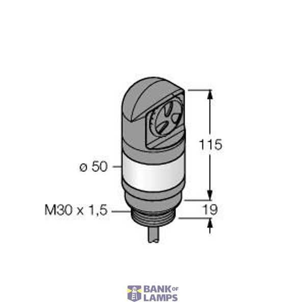 LED Signal Light Tower Light   TL50BLZR1ALS image 1