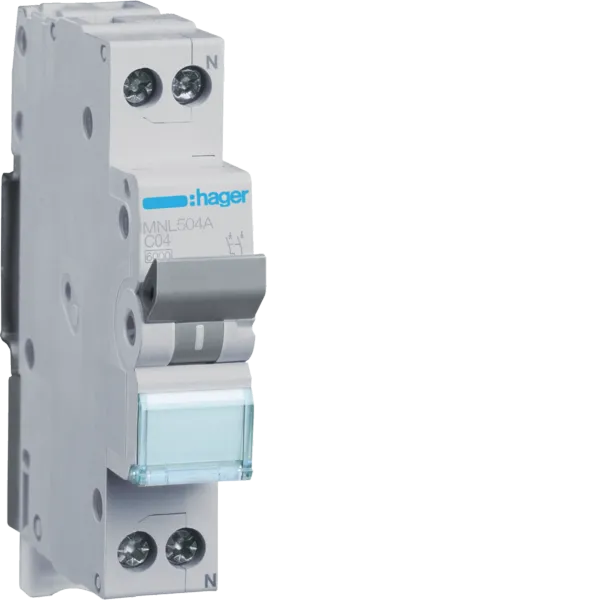 AUTOMATIC SAFETY C 6KA 1P+N 4A 1M image 1
