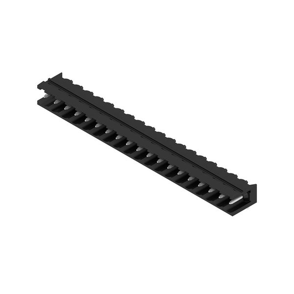 PCB plug-in connector, male header, open side, THT solder connection, 5.08 mm, Number of poles: 19, 90°, Solder pin length (l): 3.2 mm, tinned, black, Box image 2