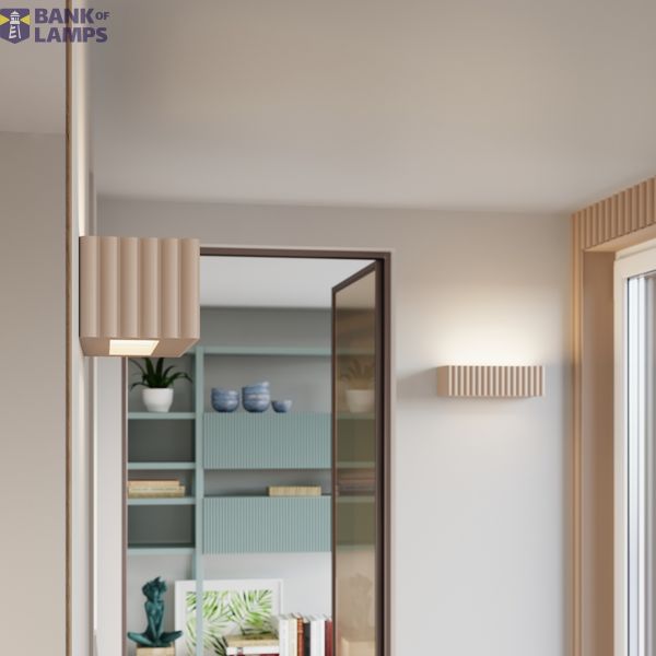 Wall lamp ceramic RIGATA taupe image 9