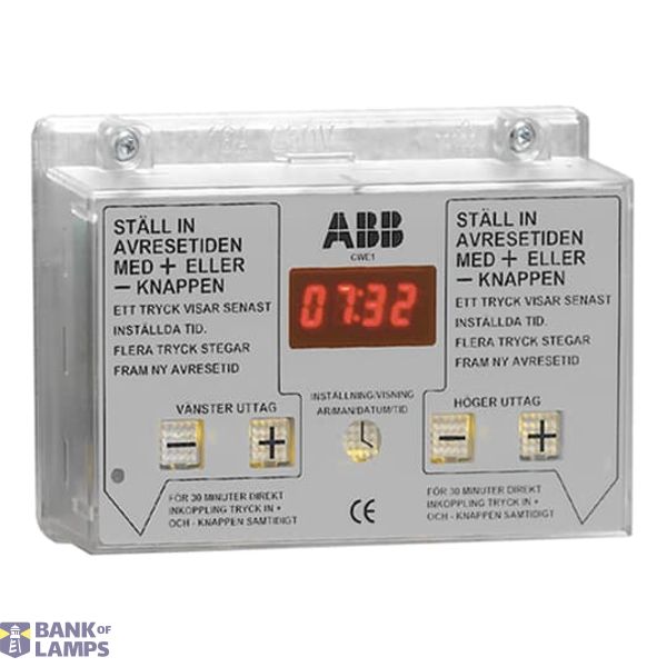 OutletBox#CWE1 ELECTRONIC CLOCK image 1