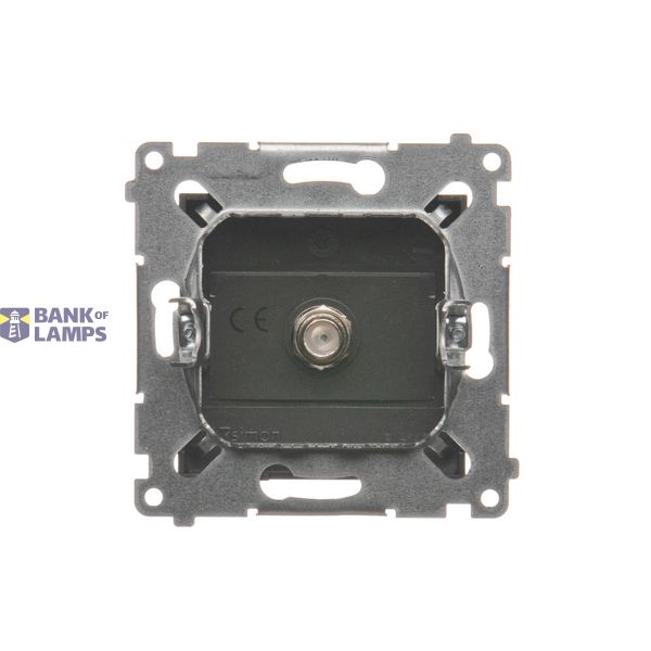 Double socket outlet without earthing, with shutters, (module), 16A, 250V, Screw, cream white/electro white image 1