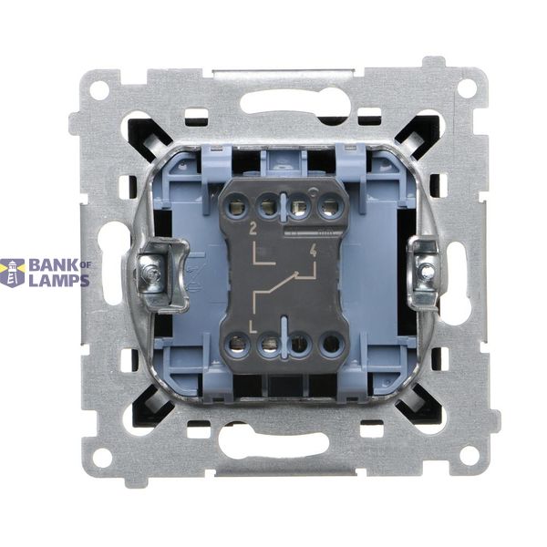 Dimmer for dimmable LED's, rotary-push, 1 pole, anthracite, metalic image 1