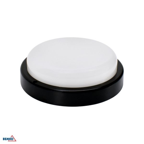 LED CEILING LAMP KANLO CIRCLE 12W 4000K 1150LM IP54 BLACK MS image 1