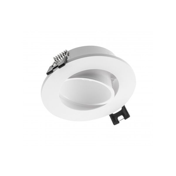 Spot luminaire housing LINTO, IP20, PC, round, Ø90x29 mm, white image 1