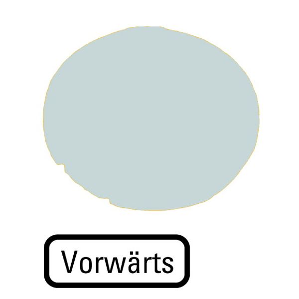 M22-XDL-W-D15 Button lens, flat white, FORWARDS image 1