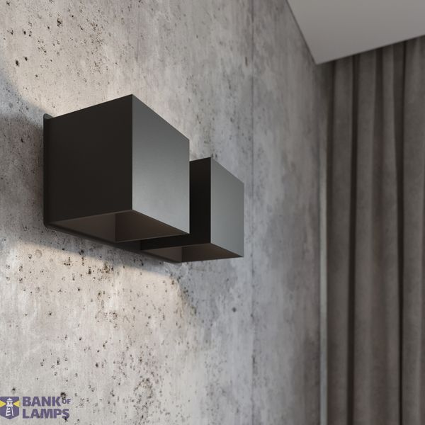WALL LAMP QUAD 2 BLACK G9 2X40W IP20 image 5