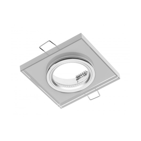 Spot luminaire housing PALACE II, IP20, square, white image 1
