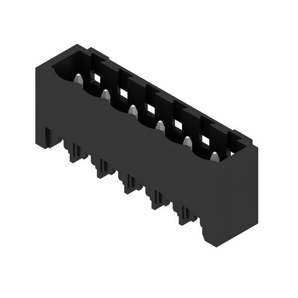 PCB plug-in connector, male header, closed side, THT/THR solder connection, 5.00 mm, Number of poles: 6, 180°, Solder pin length (l): 1.5 mm, tinned, black, Box image 2