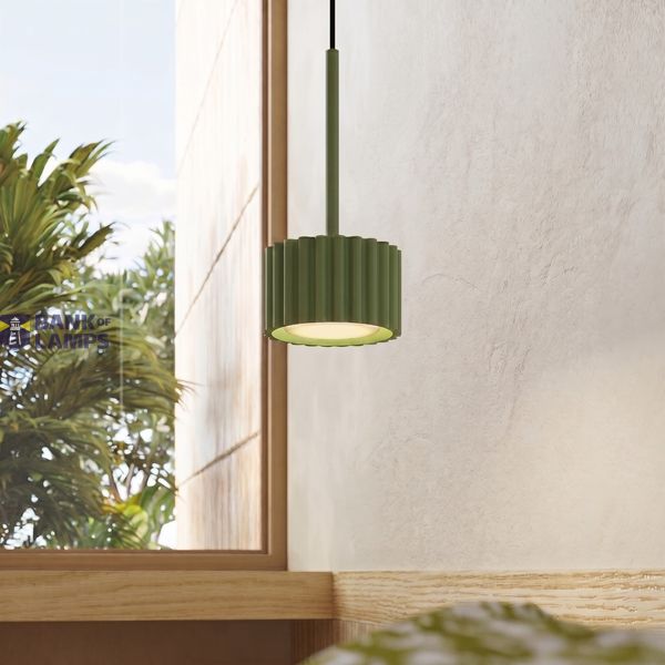 Pendant lamp AURA 1 olive green Gx53 image 6