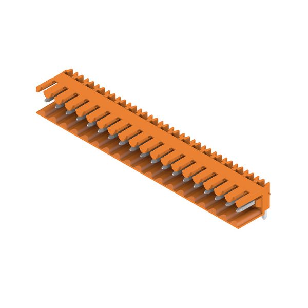 PCB plug-in connector, male header, open side, THT solder connection, 3.50 mm, Number of poles: 19, 90°, Solder pin length (l): 3.2 mm, tinned, orange, Box image 2