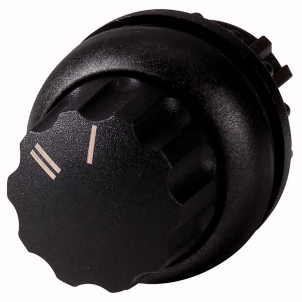 M22S-WR-X92 Changeover switch, RMQ-Titan, With rotary head, maintained, 2 positions, inscribed, Bezel: black, II I image 1