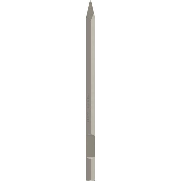 Pointed chisel with 28 mm hex shank 520 mm image 1