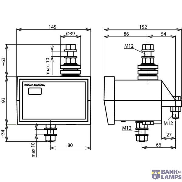 Impulse meter for MV arrester without measuring scale, with remote sig image 2