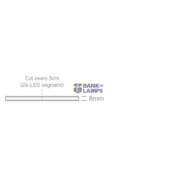COB LED STRIP 24V CW 5m ROLL 4W/m IP20 image 2