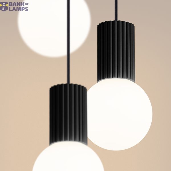 Pendant lamp HALO 3P black image 12