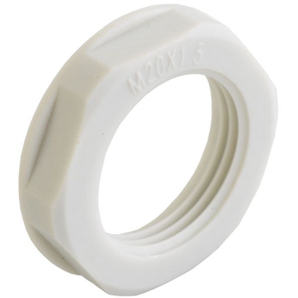 Lock nut polyamide Pg13 Lightgrey RAL 7035 image 1