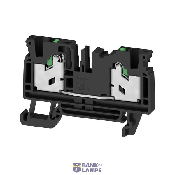 Feed-through terminal block, SNAP IN, black, 4 mm², 32 A, 1000 V, Numb image 1