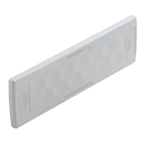 Cable entry plate, Cabtite (cable entry system), TPE, grey, Height: 44 mm, Width: 142 mm, Depth: 12 mm, -40 °C…90 °C, IP54 image 1