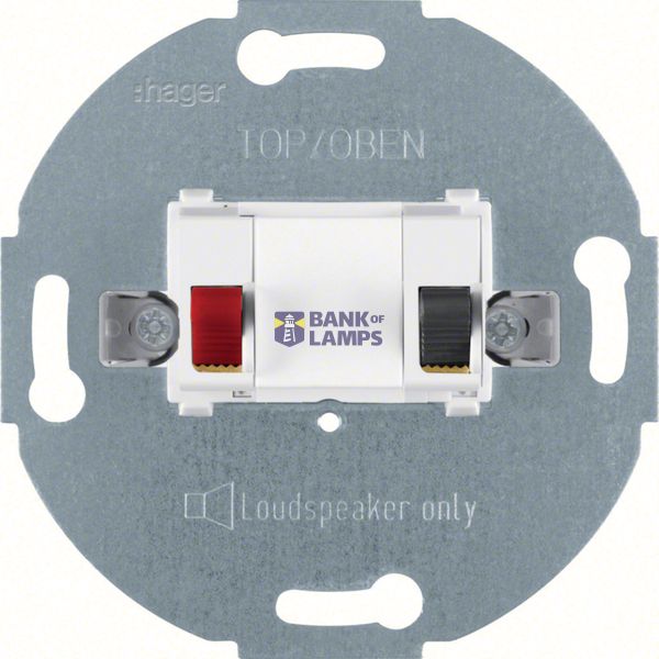 Speaker connection module, polar white image 1