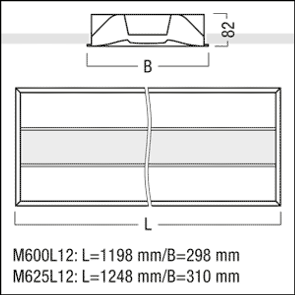 MLevo EA LED3600-830 M625L12 LDO KA WH - Mellow light recessed luminaire image 5