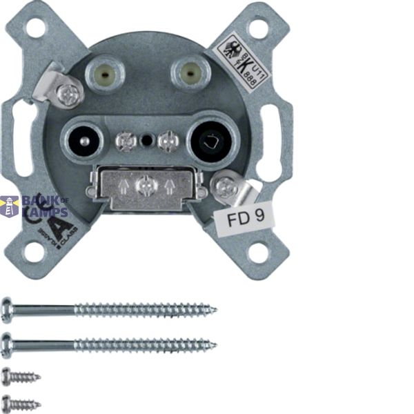 Aerial socket 4-hole single box image 1