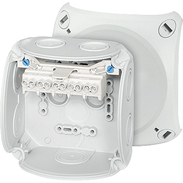 Cable box IP66, BM2, 1.5-4 mm², 5 poles, M20/25 membranes, Gray (DK 0404 G) image 2