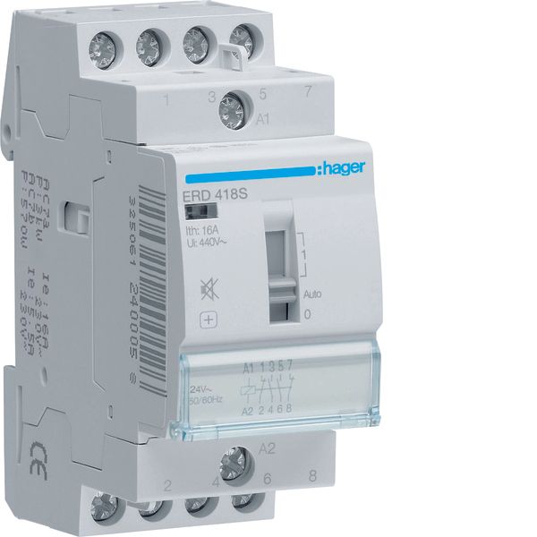 Humfree Relay 16A, 2NO+2NC, 24V image 1