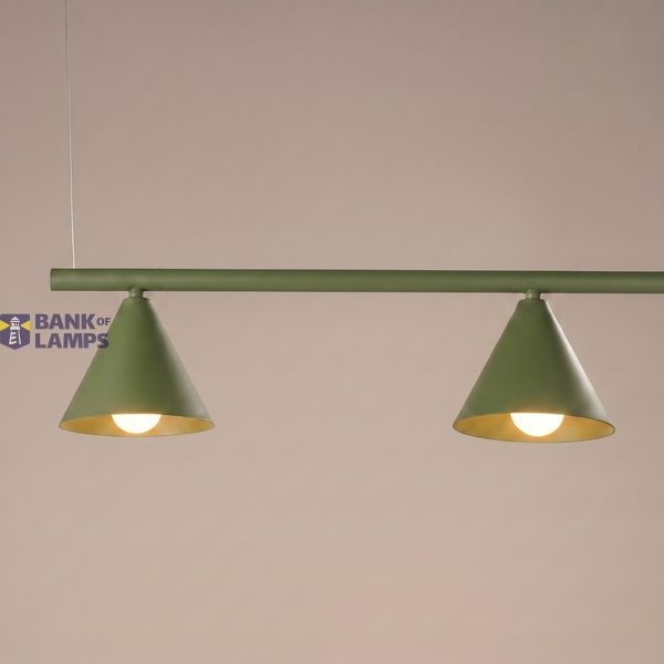 Chandelier NOX 4L olive green image 3