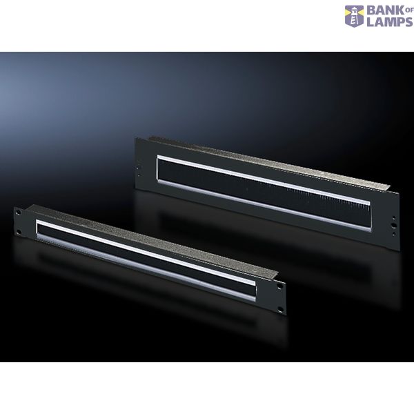 DK cable entry panel 2U RAL9005 image 1